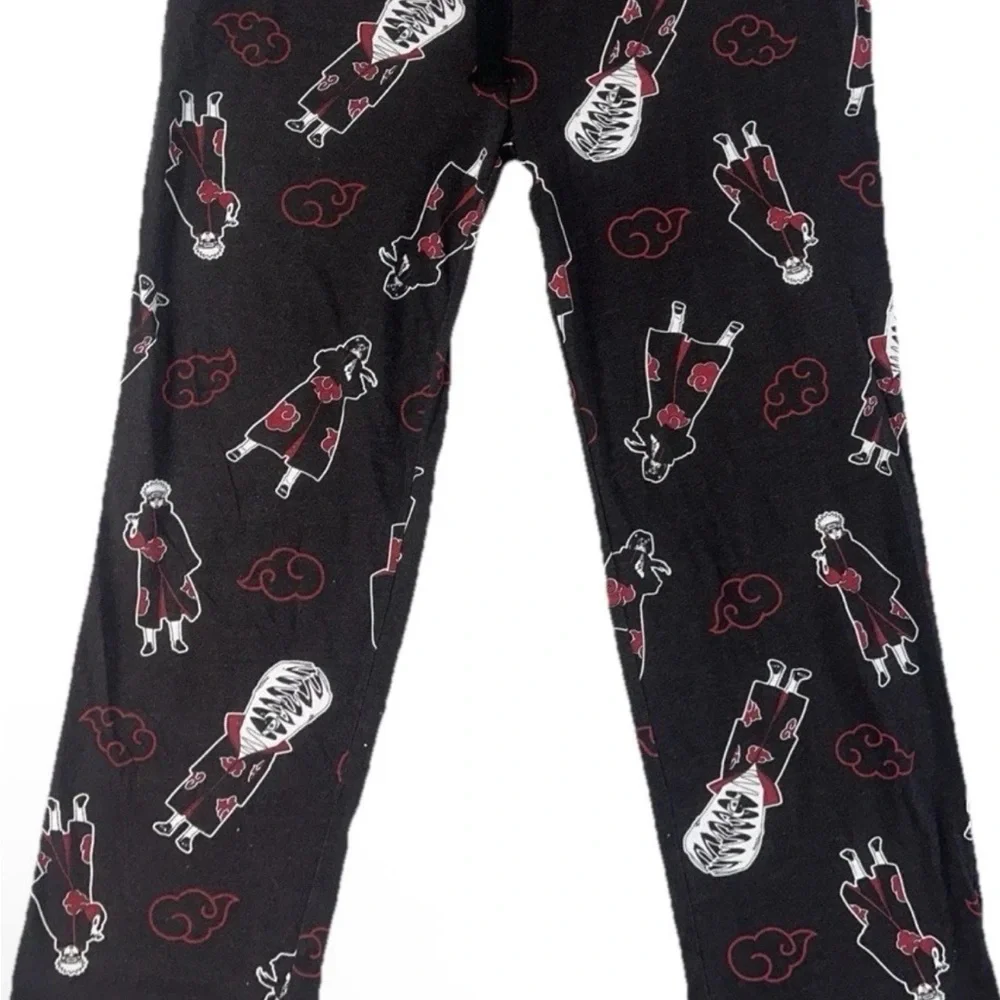 Box Lunch Naruto Shippuden Naruto & Friends Sleep Pants Black Red